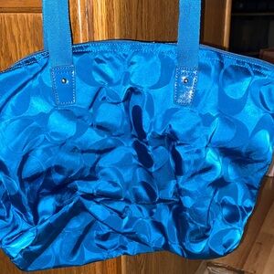 Blue Designer Tote Bag
